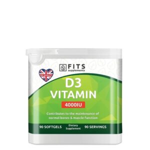 Fits – Vitamin D3 4000IU 90 softgels