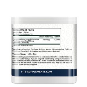 Fits – Chromuim Picolinate 500mcg 90 tabl