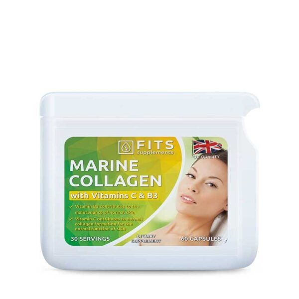 4744625010964-Fits-Marine-Collagen-Vitamin-C-and-Vitamin-B3-60-capsules.jpg Fits – Marine Collagen, Vitamin C & Vitamin B3 60 capsules
