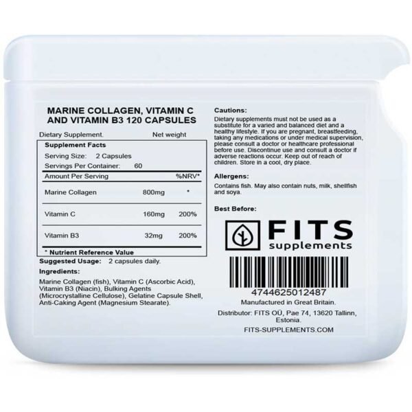 4744625012487-Fits-Marine-Collagen-Vitamin-C-Vitamin-B3-120-capsules-1.jpg Fits – Marine Collagen, Vitamin C & Vitamin B3 120 capsules