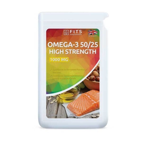 Fits Omega 3 High Strength EPA 500 mg DHA 250 mg 90 softgels