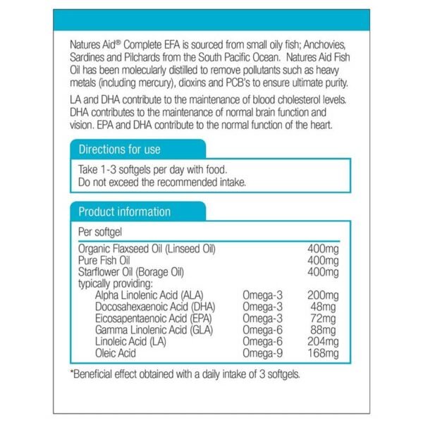 5023652203099-Natures-Aid-Complete-EFA-1200mg-90-softgels-info.jpg Natures Aid – Complete EFA (Omega 3, 6+9) 1200mg 90 softgels