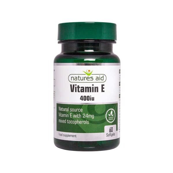 Natures Aid – Vitamin E 400iu 60 softgels