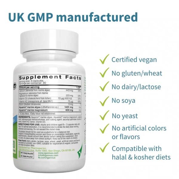 Igennus – Calcium & Magnesium Marine Mineral Complex 90 capsules
