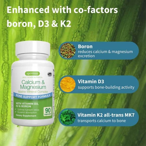 Igennus – Calcium & Magnesium Marine Mineral Complex 90 capsules