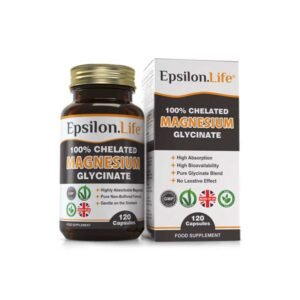 Epsilon.Life – Magnesium Glycinate Chelated 120 capsules