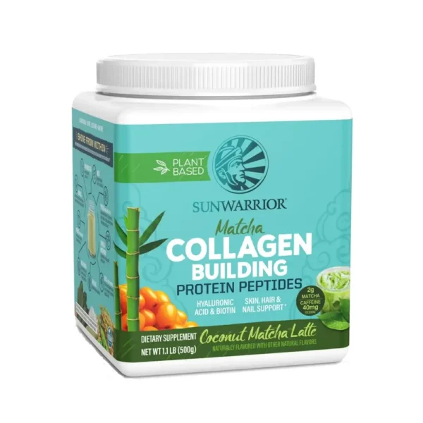 f84058_paic13.webp SunWarrior - Collagen Building Protein Peptides (500g) - Coconut Matcha Latte