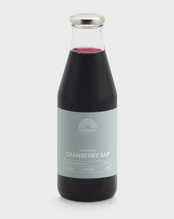 mt1361_v2_mattisson_cranberry_sap_puur_85x180_v3.webp Mattisson - Organic Cranberry Juice - Unsweetened - 750ml