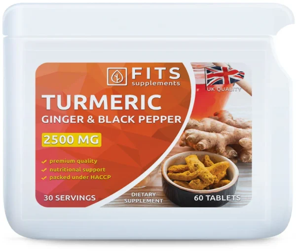 Turmeric Strong 2500 mg with ginger and black pepper 60 tablets