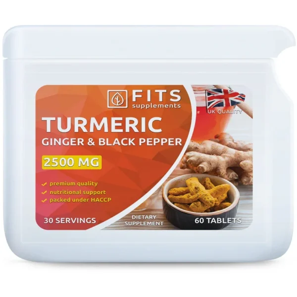 Turmeric Strong 2500 mg with ginger and black pepper 60 tablets