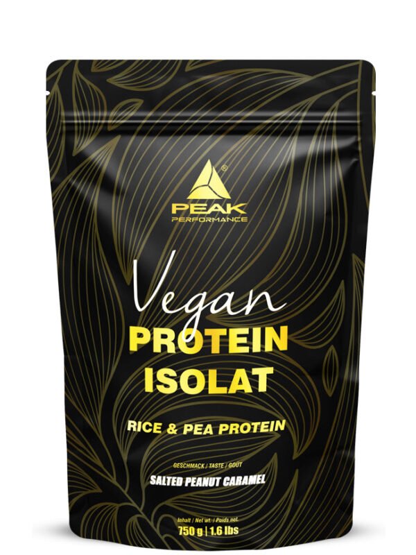Peak Vegan Protein Isolate Salted Peanut Caramel 750 g pouch
