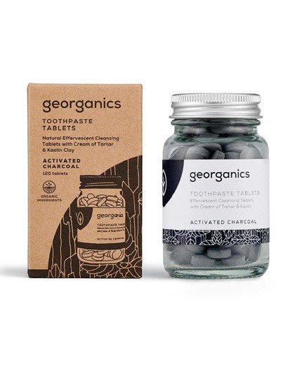 Georganics Toothpaste Tablets 120 Pack (Charcoal / Peppermint / Spearmint / Tea Tree)
