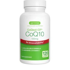 igennus-coqsol-cf-coq10-100mg-x120 Igennus CoQsol-CF CoQ10 100mg 120 Pack