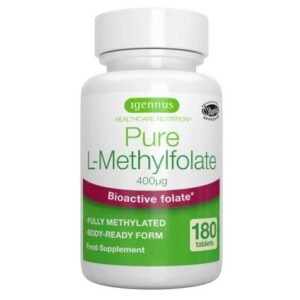 Igennus Pure L-Methylfolate 400mcg 180 Pack