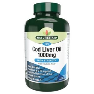 Natures Aid Cod Liver Oil 1000mg 180 Pack