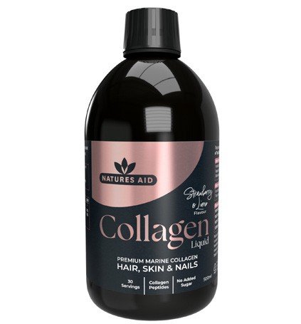 Natures Aid Collagen Liquid 30 servings Strawberry & Lime