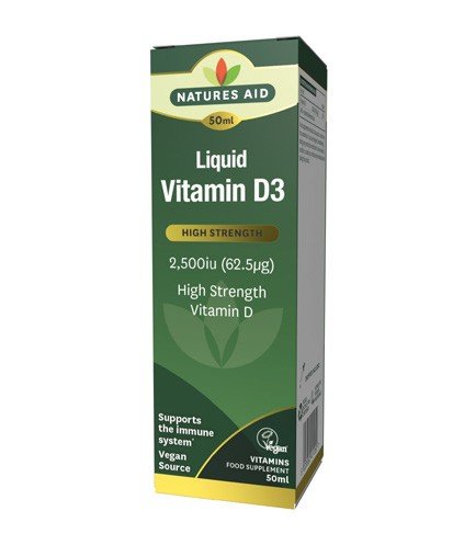 Natures Aid Liquid Vitamin D3 2500iu
