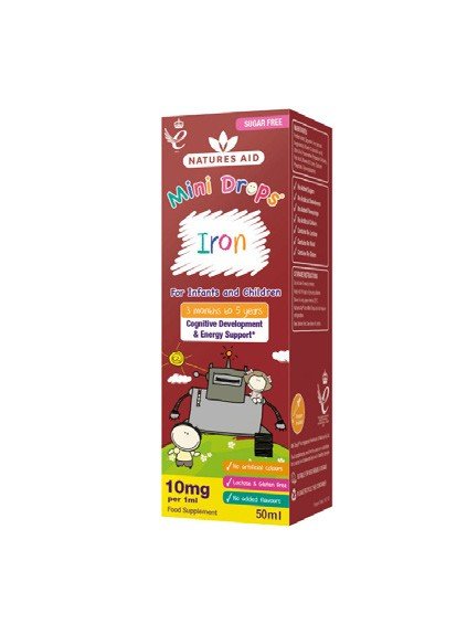 Natures Aid Mini Drops Iron Drops