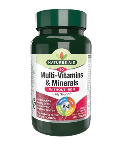 Natures Aid Multi-Vitamins & Minerals Without Iron