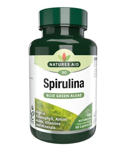 natures-aid-spirulina-capsules Natures Aid Spirulina Capsules