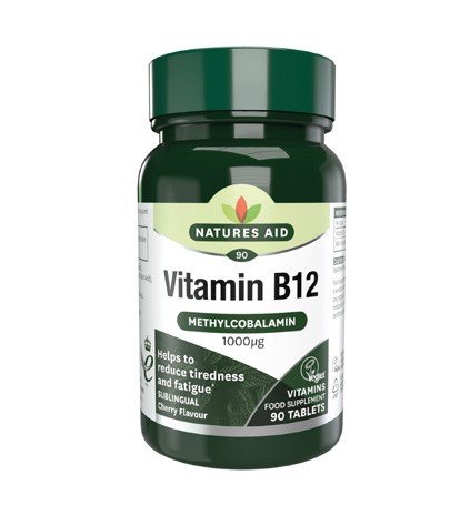 Natures Aid Vitamin B12 (Methylcobalamin) 180 Pack