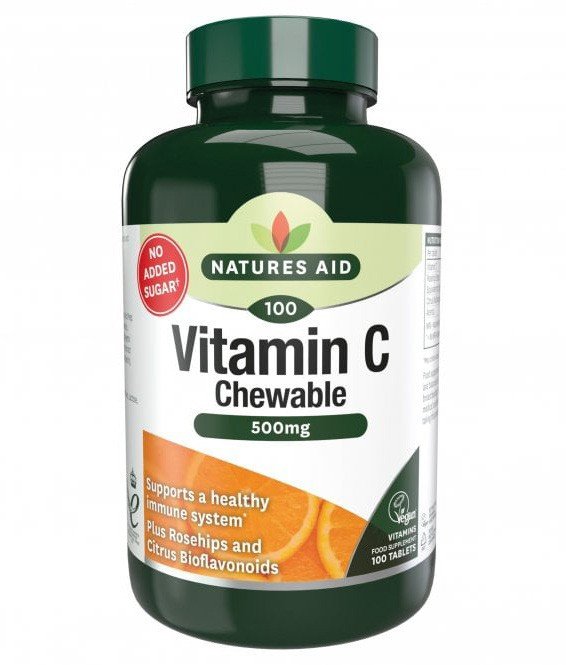 Natures Aid Vitamin C 500mg Chewable