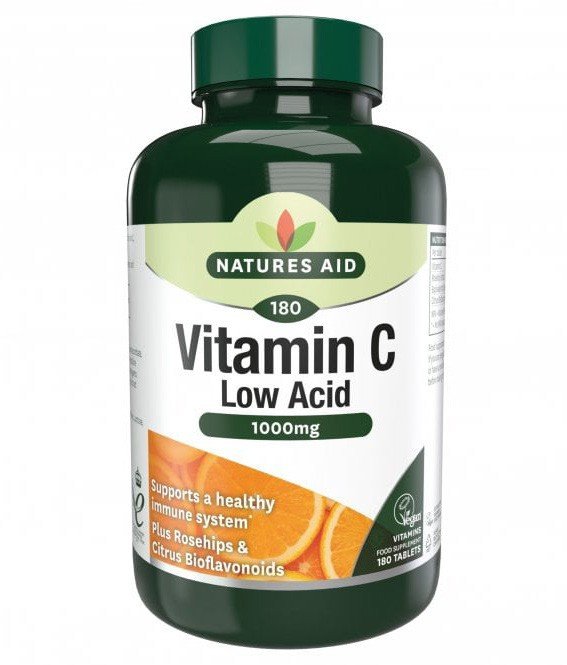 Natures Aid Vitamin C Low Acid 1000mg