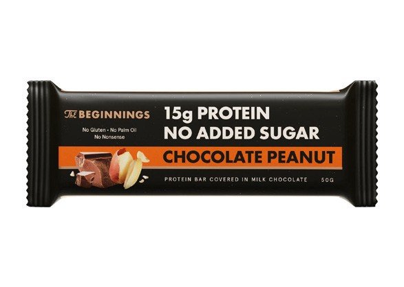 The Beginnings Chocolate Peanut Protein Bar (15g protein)