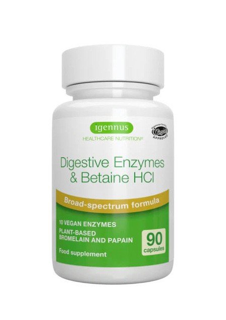 Igennus Digestive Enzymes & Betaine HCl 90 Pack