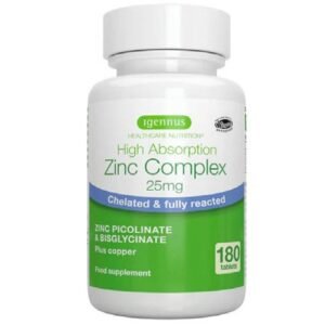 Igennus Zinc Complex 25mg High Absorption 180 Pack