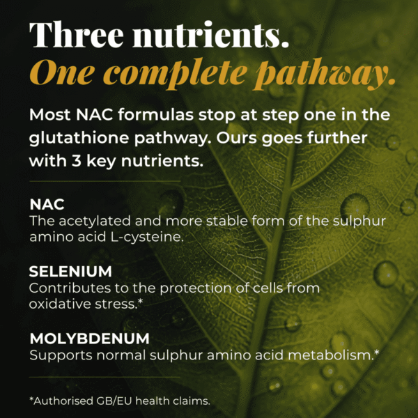NAC 600mg with selenium and molybdenum formula