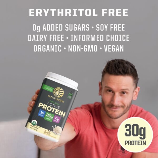 SunWarrior Organic Active Protein 1 kg Vanilla SunWarrior Organic Active Protein 1 kg Vanilla