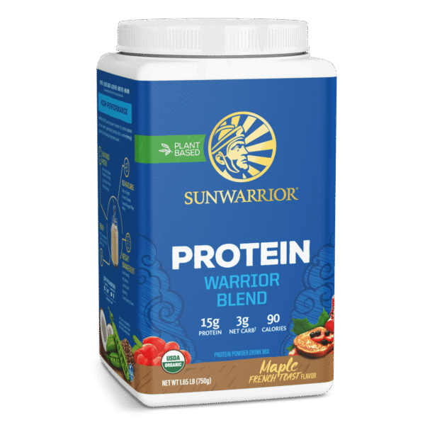 SunWarrior Warrior Blend Organic Protein 750 g Maple French Toast SunWarrior Warrior Blend Organic Protein 750 g Maple French Toast
